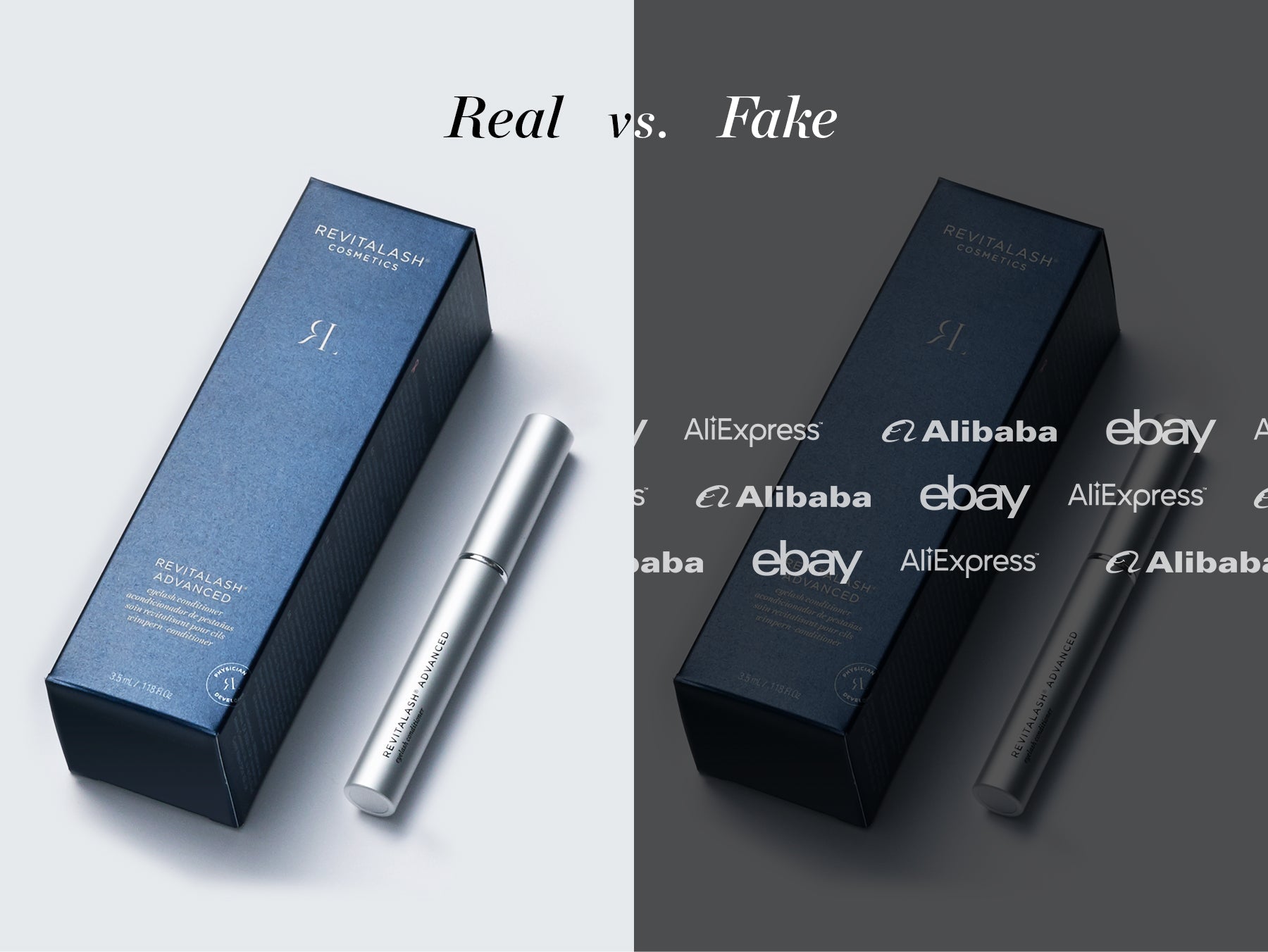 Fake vs Real RevitaLash